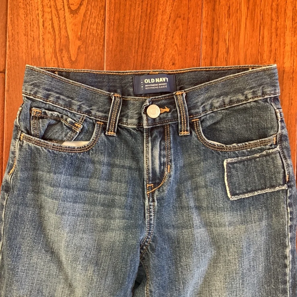 GAP Old Navy Jeans Lot Girls Size 10 Boyfriend Girlfriend Distressed 5 pocket